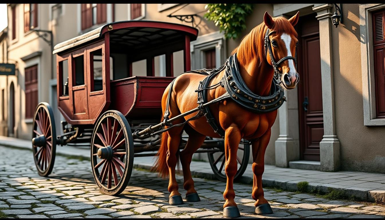découvrez l'histoire fascinante et le fonctionnement des voitures hippomobiles, ces véhicules tirés par des chevaux, sur wikipédia.