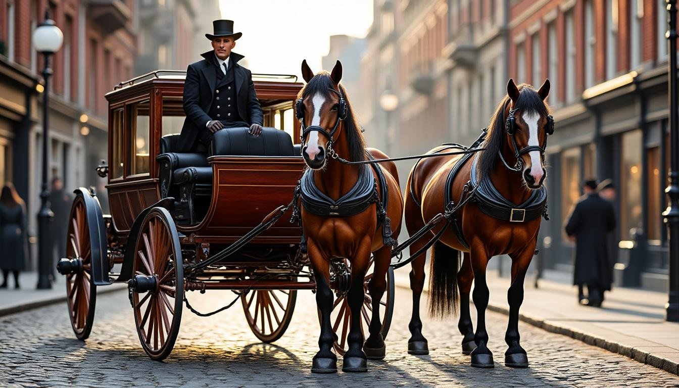 Voiture hippomobile : histoire et fonctionnement - Wikipédia 2 découvrez l'histoire fascinante et le fonctionnement des voitures hippomobiles, ces véhicules tirés par des chevaux, expliqués en détail sur wikipédia.